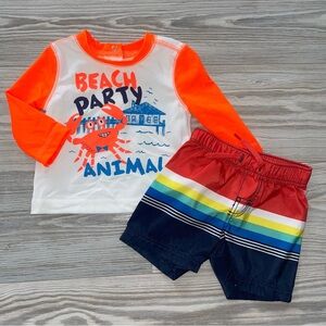 Swim Set Two-Piece Baby Boys | Size 3–6 Months
